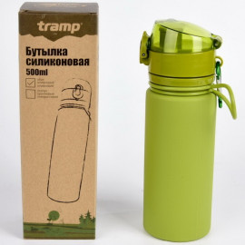 Пляшка силіконова Tramp 500 мл olive